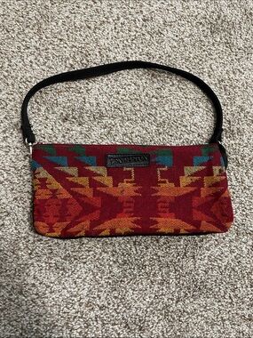 Pendleton Southwestern Red Aztec-Pattern Clutch/Purse